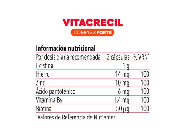 Vitacrecil Complex Forte 2x180 Cápsulas ¡Duplo!