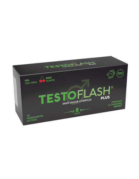 Testoflash Plus 8 Shots Sabor Cereza