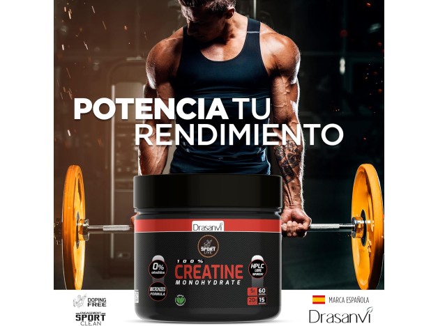 Drasanvi Creatine 100% Monohydrato Sport Live...