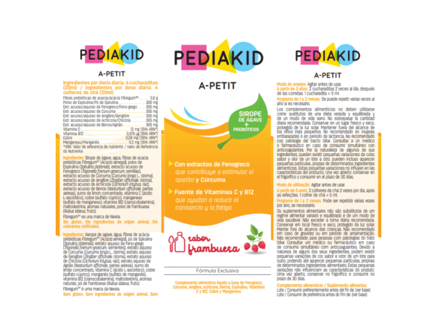 Pediakid A-Petit Jarabe 125 ml Apetito Y Fatiga