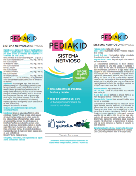 Pediakid Sistema Nervioso Jarabe 125 ml
