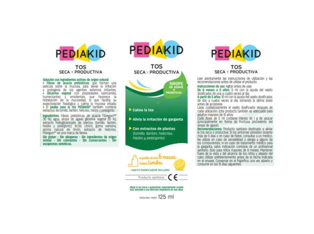 Pediakid Tos Seca y Productiva 125 ml