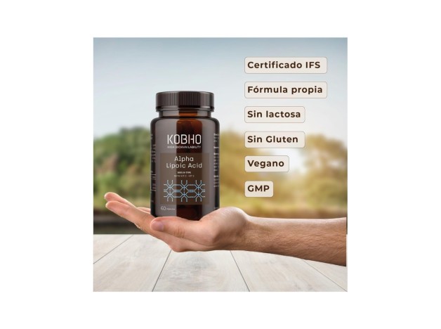 Kobho Acido Alfa-Lipoico 60 Cápsulas