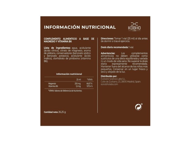 Kobho Magnesio + Vit B6 20 Viales