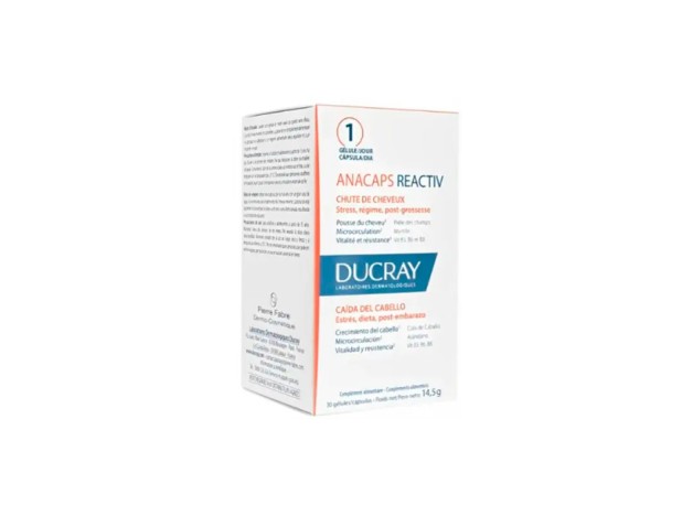 Ducray Anacaps Reactiv Cabello y Uñas 30 Cápsulas