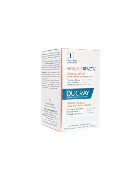 Ducray Anacaps Reactiv Cabello y Uñas 30 Cápsulas