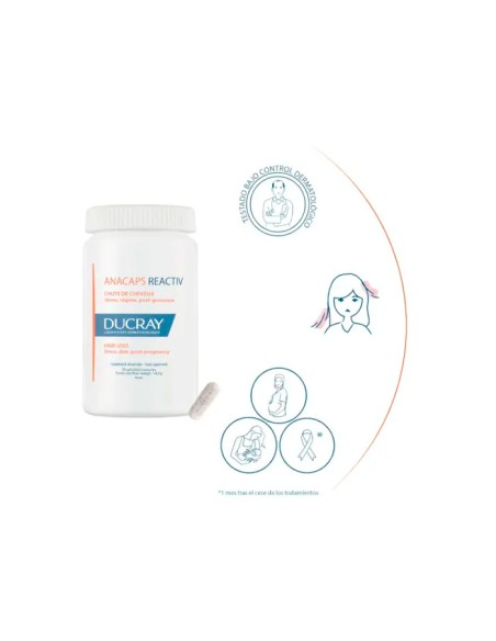Ducray Anacaps Reactiv Cabello y Uñas 30 Cápsulas