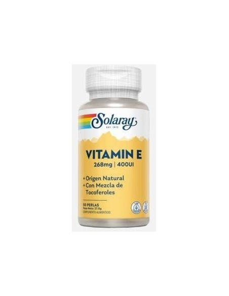 Vit. E (100% D-Alfa Tocoferoles) 50Perlas