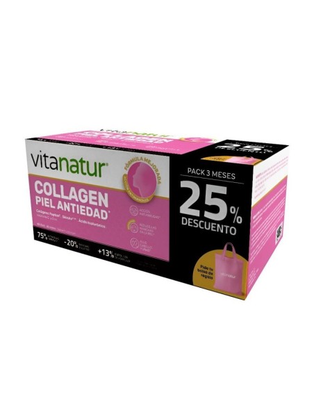 Vitanatur Collagen Piel Antiedad Pack 3 Meses
