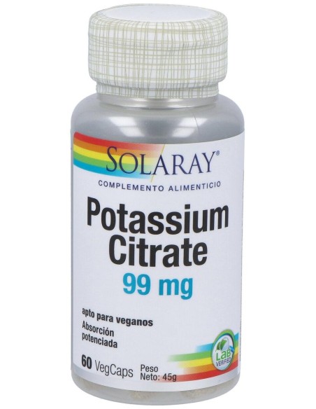 Solaray Citrato De Potasio 60Caps