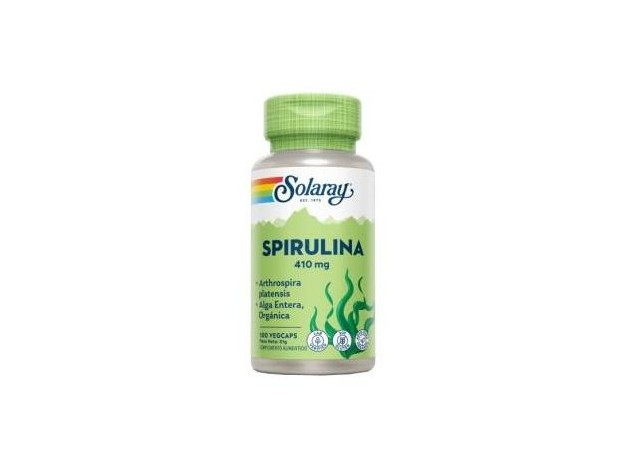 Solaray Spirulina 410Mg 100Comp