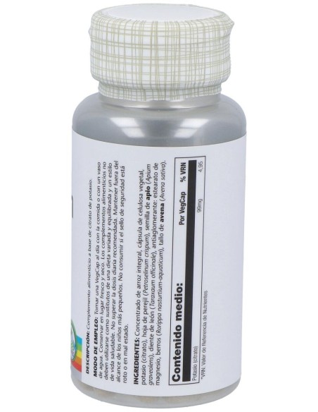 Solaray Citrato De Potasio 60Caps