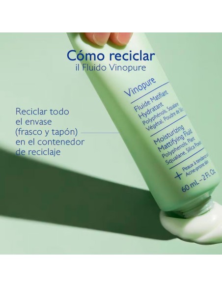 Caudalie Vinopure Fluido Matificante Hidratante 60 ml