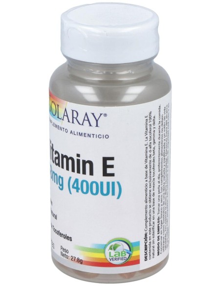 Vit. E (100% D-Alfa Tocoferoles) 50Perlas