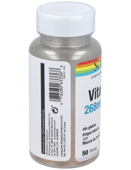 Vit. E (100% D-Alfa Tocoferoles) 50Perlas