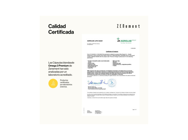 Zenement Omega 3 Premium 120 Cápsulas Blandas
