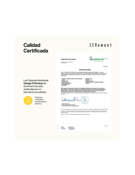 Zenement Omega 3 Premium 120 Cápsulas Blandas
