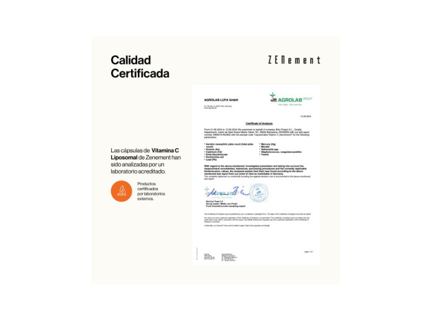 Zenement Vitamina C Liposomal 1000 Mg 180 Vcaps