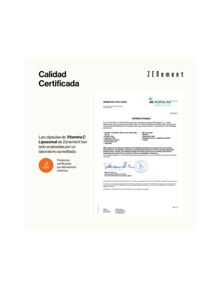 Zenement Vitamina C Liposomal 1000 Mg 180 Vcaps