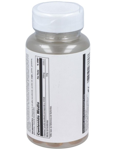 Vit. E (100% D-Alfa Tocoferoles) 50Perlas