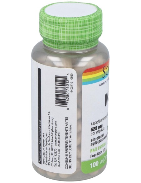 Solaray Maca 525Mg 100Cáps