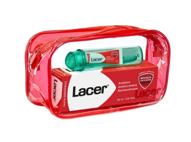 Pack Lacer Viaje Pasta Dentífrica + Cepillo Viaje
