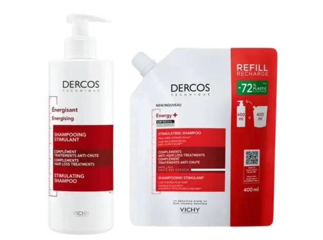 Vichy Dercos Champú Energy 390 ml + Refill 400 ml