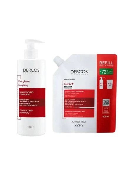 Vichy Dercos Champú Energy 390 ml + Refill 400 ml