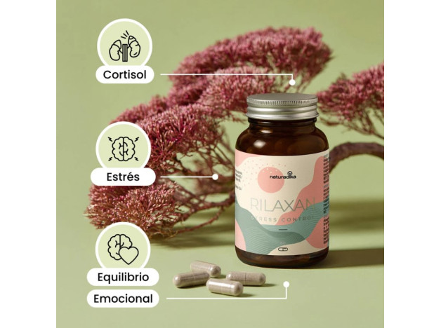 Naturadika Rilaxan Stress 2x60 Cápsulas ¡Duplo!