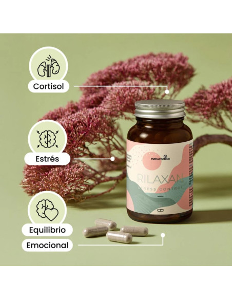 Naturadika Rilaxan Stress 2x60 Cápsulas ¡Duplo!