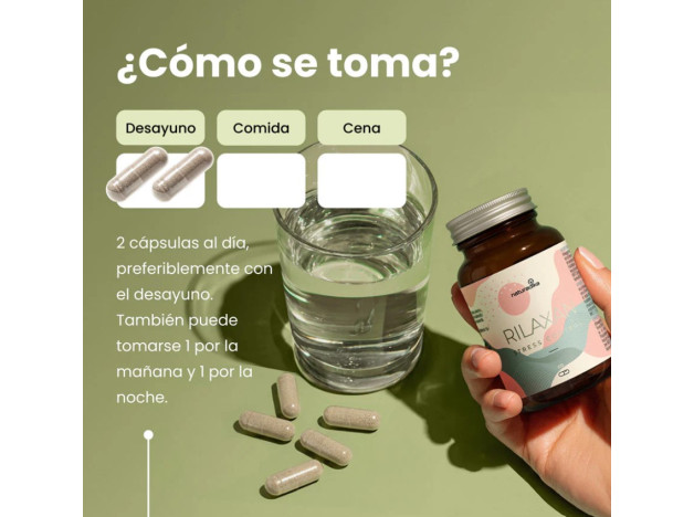 Naturadika Rilaxan Stress 2x60 Cápsulas ¡Duplo!