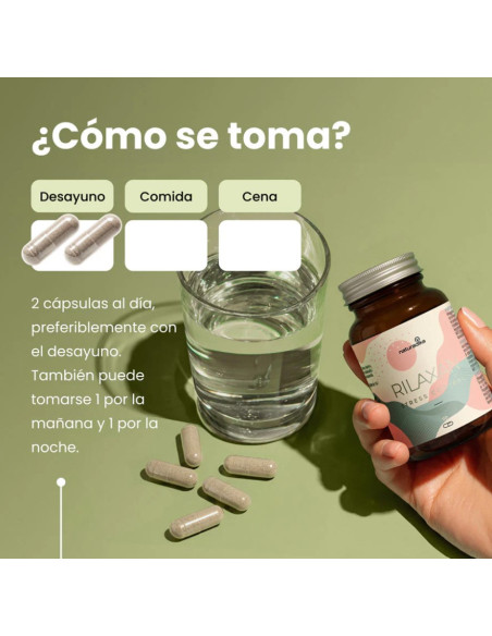 Naturadika Rilaxan Stress 2x60 Cápsulas ¡Duplo!