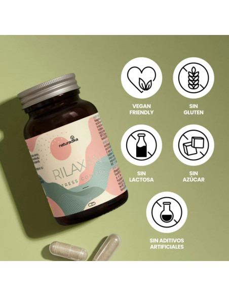 Naturadika Rilaxan Stress 2x60 Cápsulas ¡Duplo!