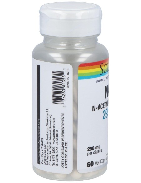 Solaray Nac 295Mg 60Caps