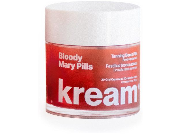 Kream Bloody Mary Pills Bronceadoras 30 Cápsulas