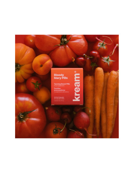 Kream Bloody Mary Pills Bronceadoras 30 Cápsulas