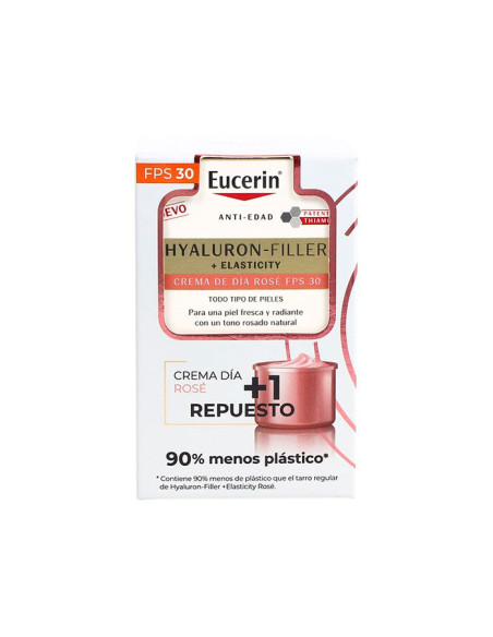 Eucerin Hyaluron-filler + Elasticity Día Rosé Fps 30 50 ml + Recarga
