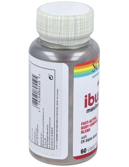 Solaray Super Ibuactin Antiinflamatorio 60 Cáps