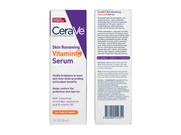 Cerave Skin Renewing Serum Con Vit C 30 ml