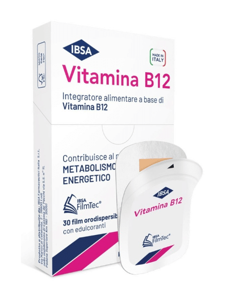 Ibsa Vitamina B12 Láminas Bucodispersables Sabor Frambuesa 30 unidades