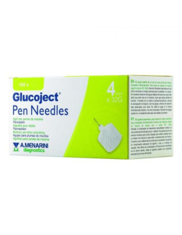 Glucoject Pen Needles 32 g 4 Mm 100 Agujas
