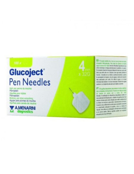 Glucoject Pen Needles 32 g 4 Mm 100 Agujas