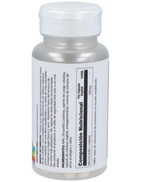 Solaray Nac 295Mg 60Caps