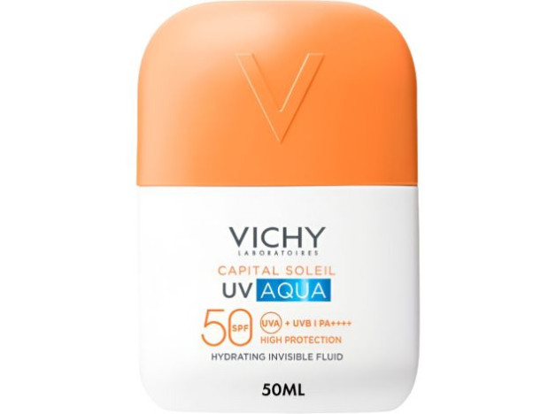 Vichy Solar Cara UV Aqua Fluido Hidratante Invisible Spf50+ 50 ml