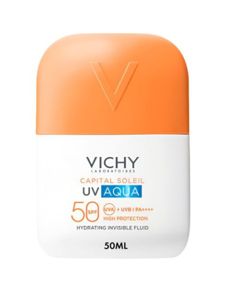 Vichy Solar Cara UV Aqua Fluido Hidratante Invisible Spf50+ 50 ml