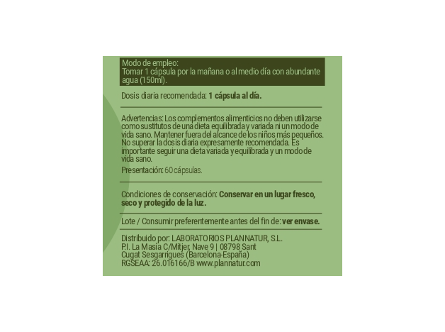 Plannatur Eu Cerebrum 60 Perlas