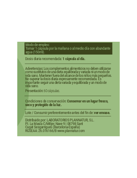 Plannatur Eu Cerebrum 60 Perlas