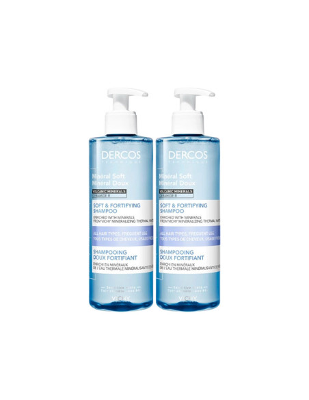 Vichy Dercos Duplo Champú Mineral 2X400 ml