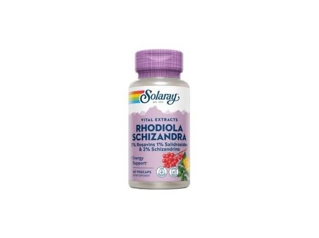 Solaray Rhodiola Schizandra 500Mg 60Caps