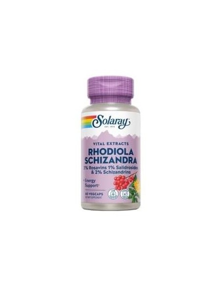 Solaray Rhodiola Schizandra 500Mg 60Caps